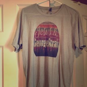Size large t-shirt “Jesus and George Straight”
